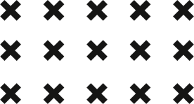 X pattern